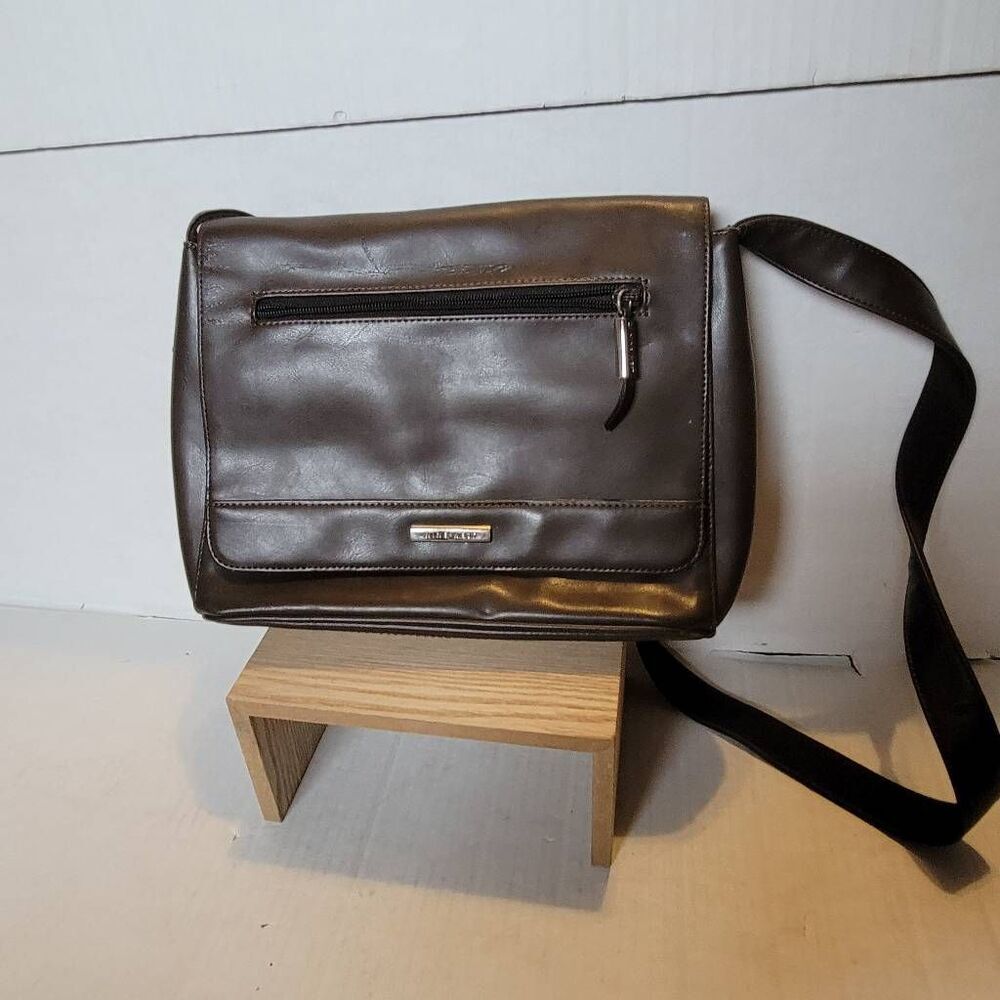 Nine West Vintage Multi Compartment Crossbody Brown Hipster Bag